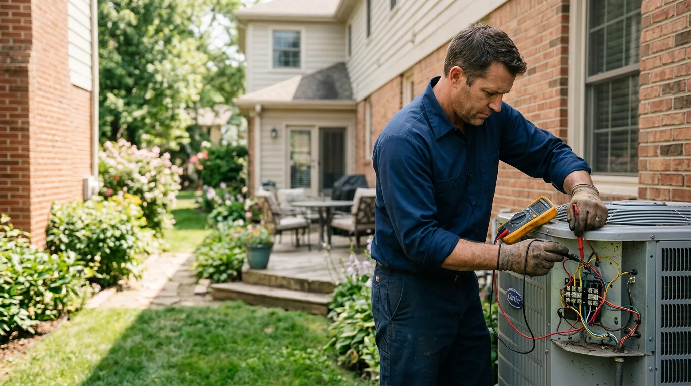 HVAC technician working near Geigertown, PA